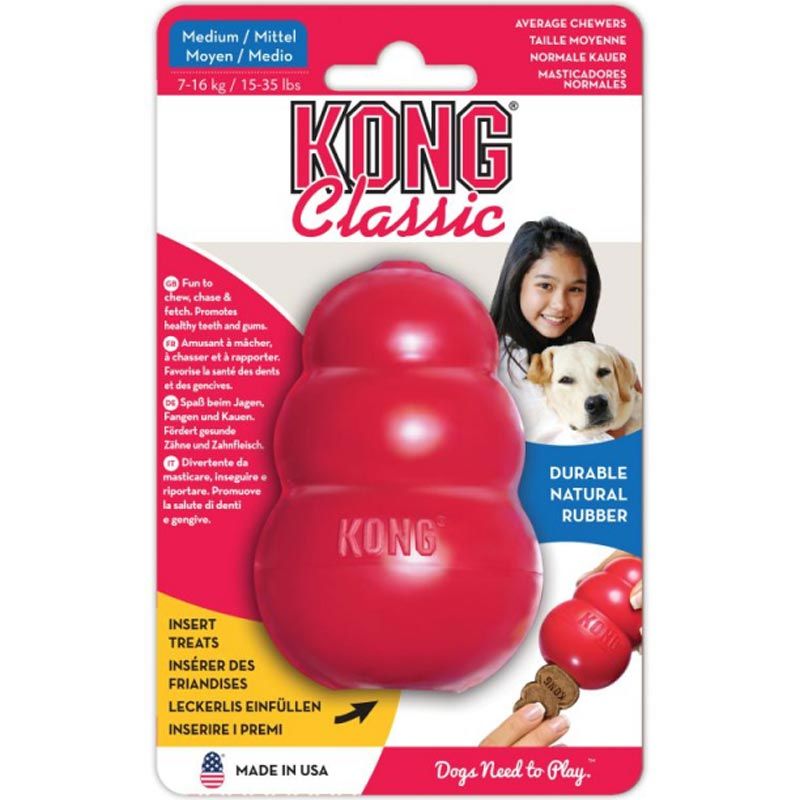 KONG Classic Medium 9cm, rot