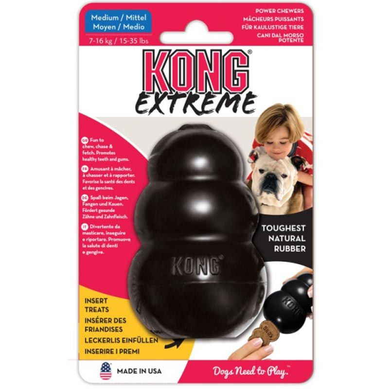 KONG Extreme Medium, schwarz 9 cm
