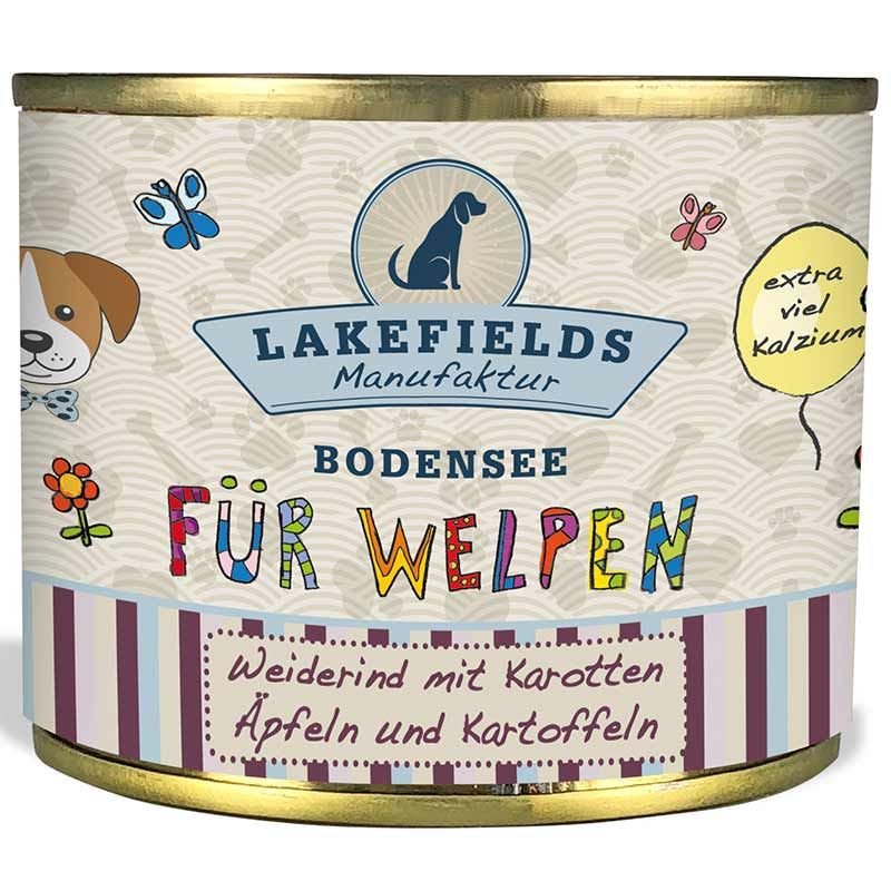 Lakefields Dosenfleisch-Menü Welpen Rind 200g
