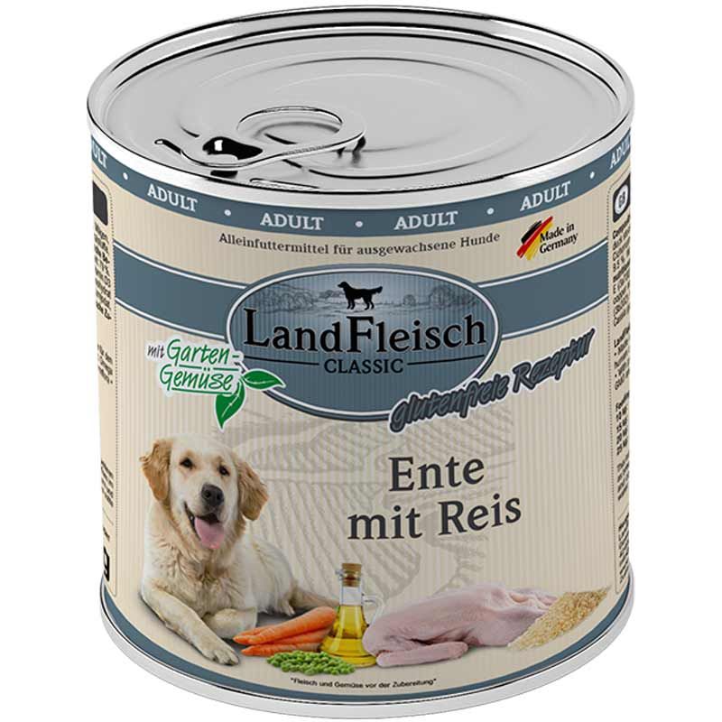 Landfleisch pur Ente mit Reis 800g