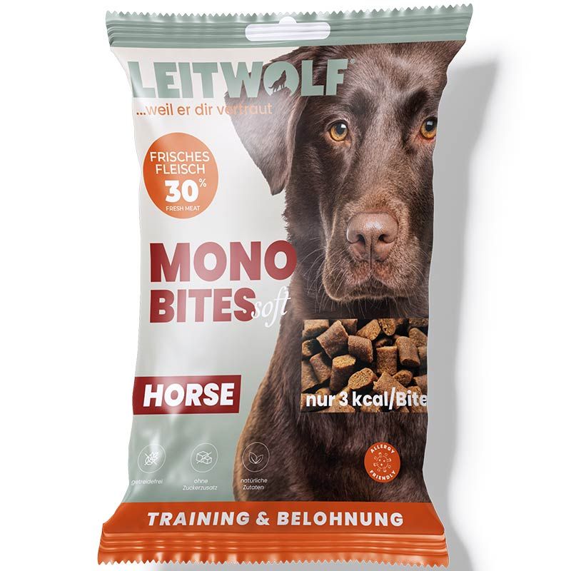 Leitwolf Mono Bites Horse 80g