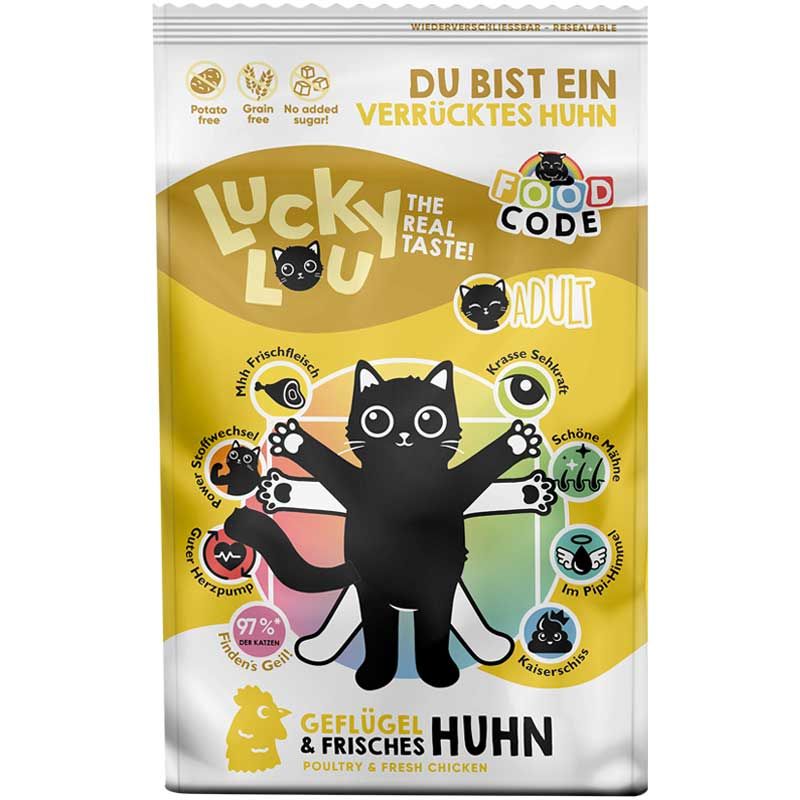 Lucky Lou Food Code Lifestage Adult Geflügel + Huhn 750g