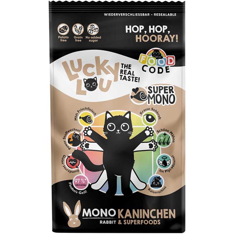 Lucky Lou Food Code Mono Kaninchen 1,7kg