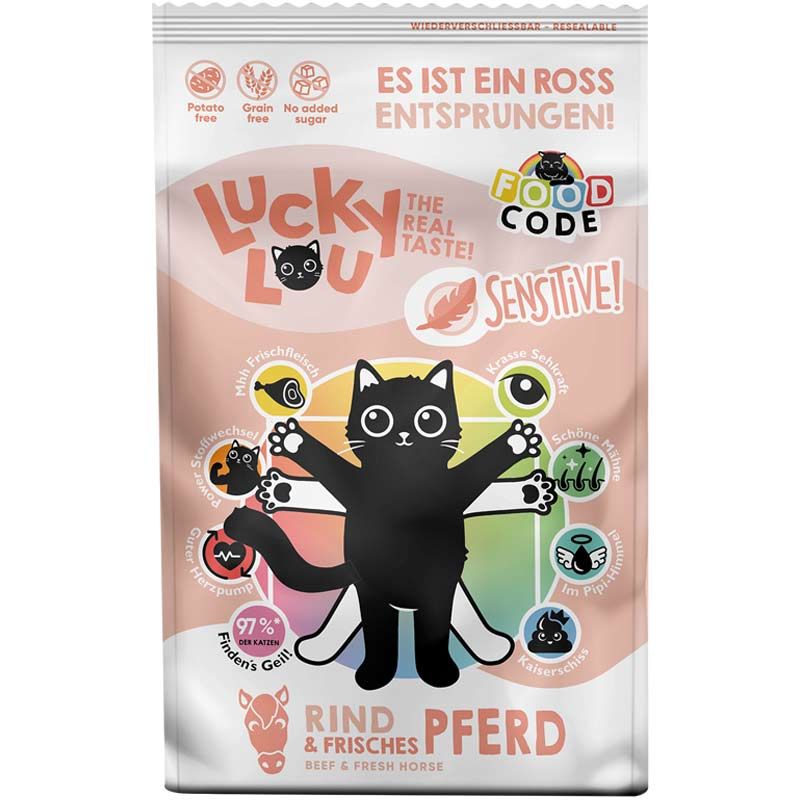 Lucky Lou Food Code Sensitive Rind + Pferd 750g