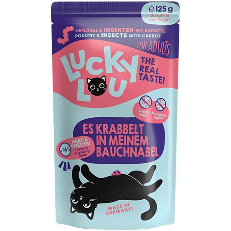 Lucky Lou Lifestage Adult Geflügel + Insekten 125g