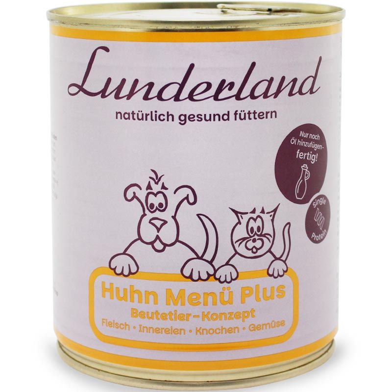 Lunderland Menü-Dose Huhn Menü Plus 800g