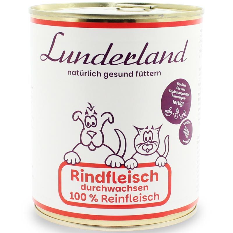 Lunderland Reinfleisch-Dose Rindfleisch durchwachsen 800g