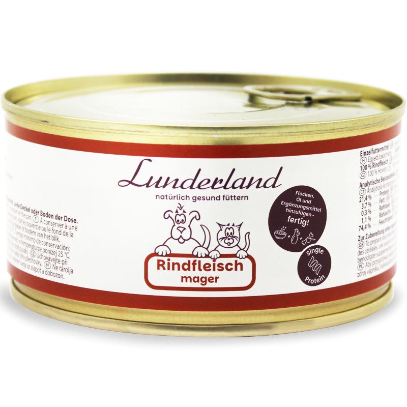 Lunderland Reinfleisch-Dose Rindfleisch mager 300g