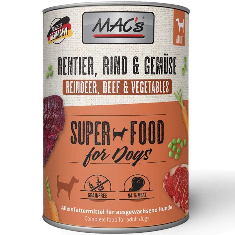 Macs Dog Rentier, Rind und Gemüse 400g