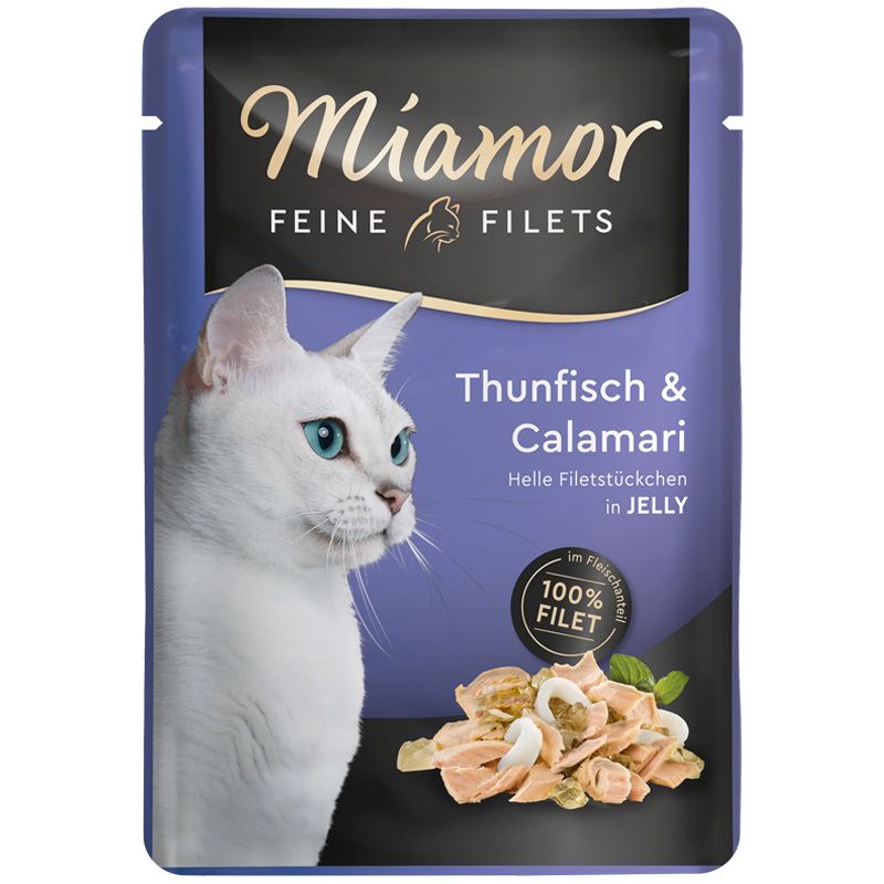 Miamor Feine Filets PB Thunfisch + Calamari in Jelly 100g