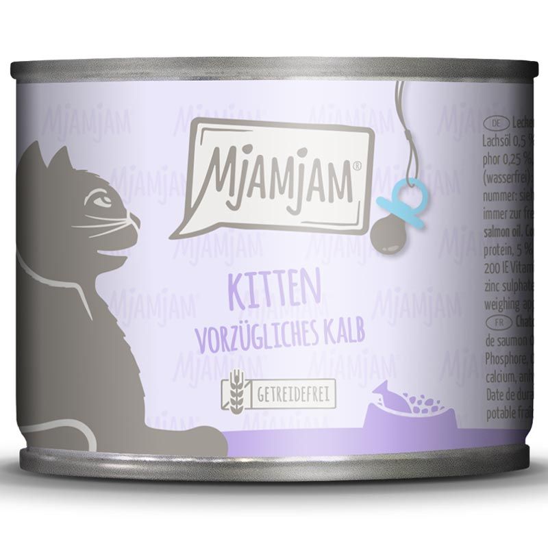MjAMjAM Dose Kitten Kalb + Lachsöl 200g