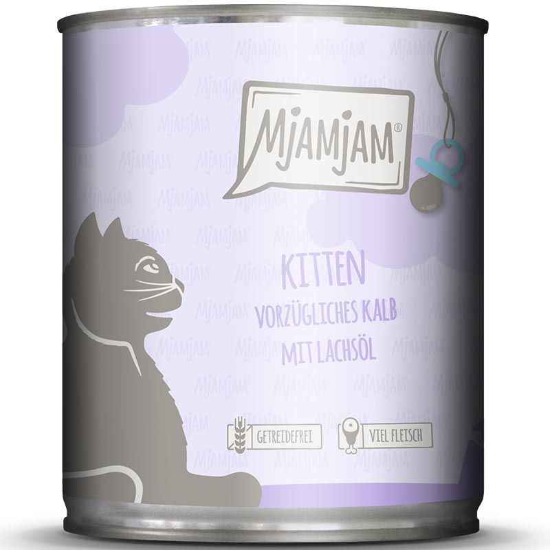 MjAMjAM Dose Kitten Kalb + Lachsöl 800g