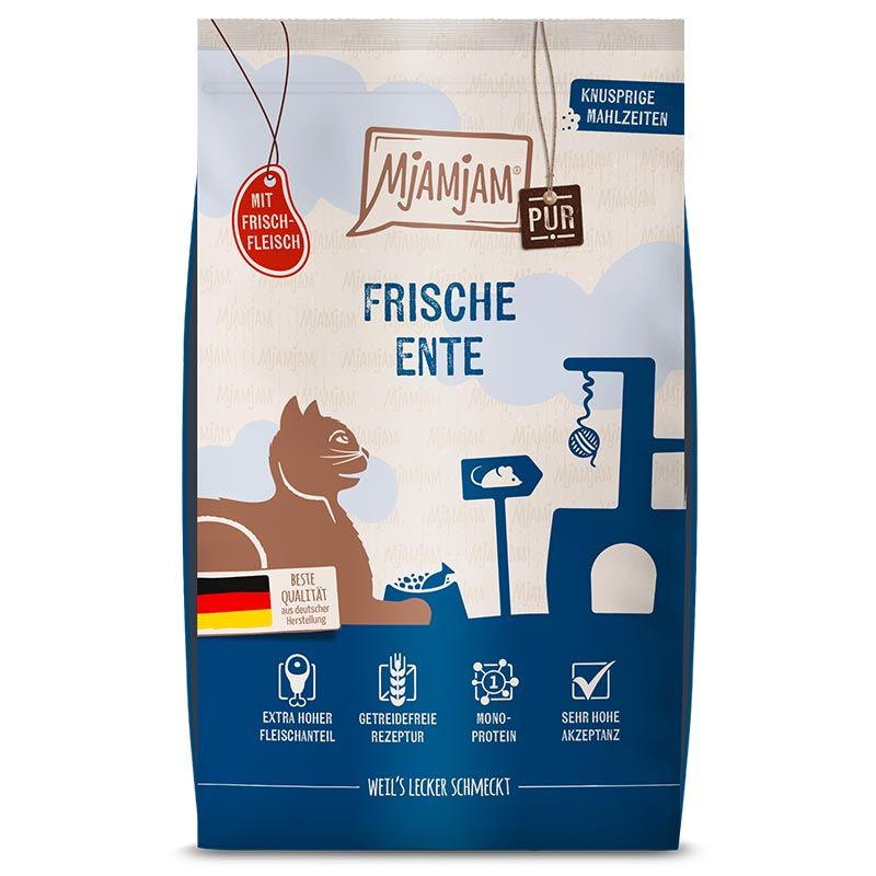 Mjamjam Knusprige Mahlzeiten PUR Frische Ente 1,5kg