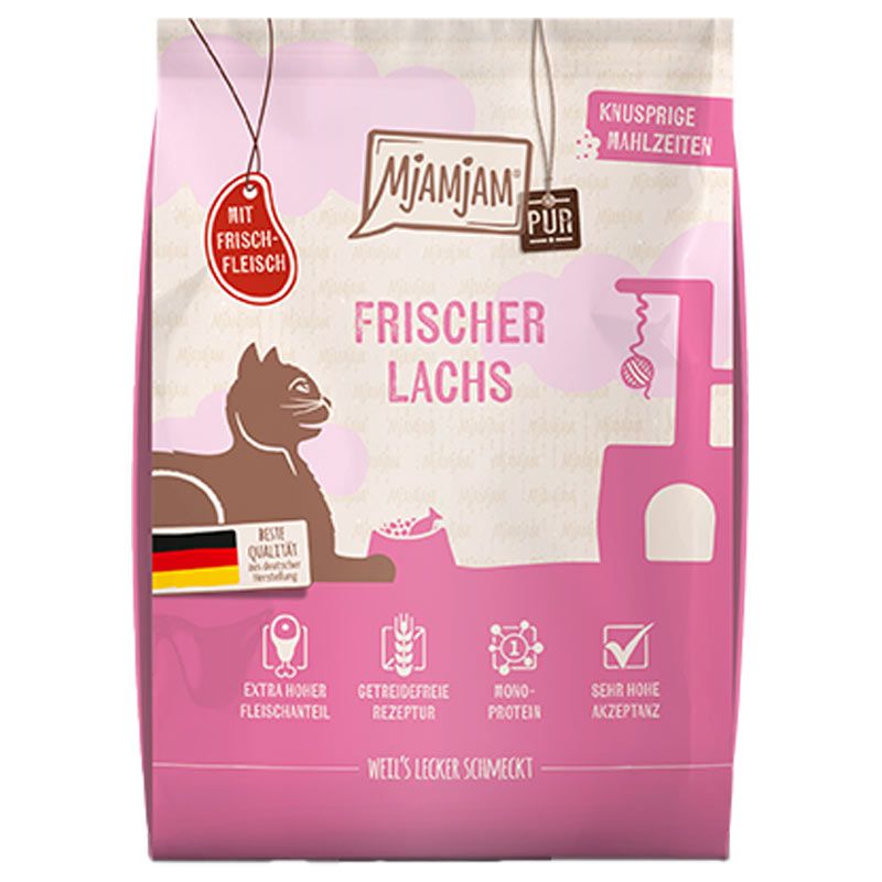 Mjamjam Knusprige Mahlzeiten PUR Frischer Lachs 300g