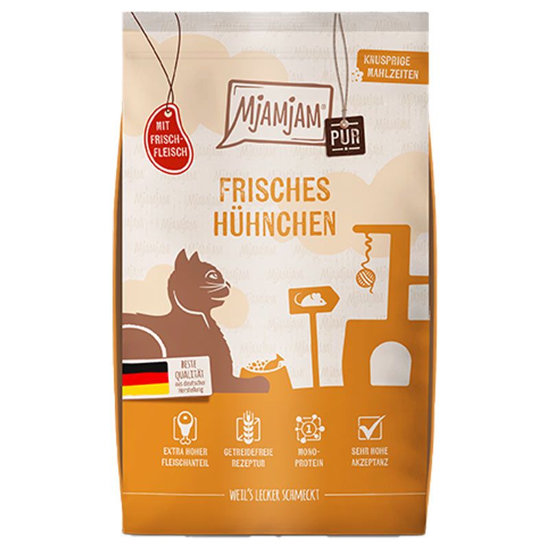 Mjamjam Knusprige Mahlzeiten PUR Frisches Hühnchen 1,5kg