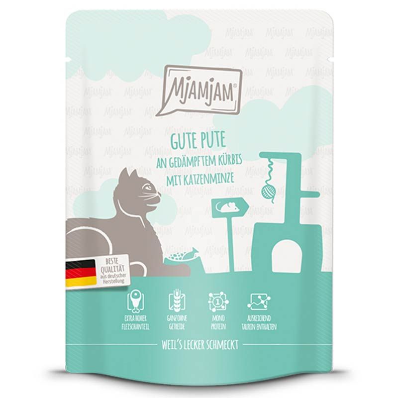 MjAMjAM Quetschie Pute + Kürbis 300g