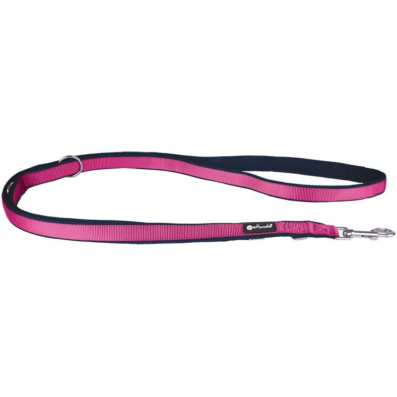 Petlando Magnetech verst Führleine,S:15mm/2,30m,navy/fuchsia