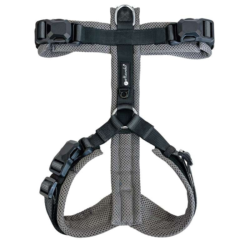 Petlando Magnetech Y-Comfort Geschirr, XS, anthrazit/schwarz