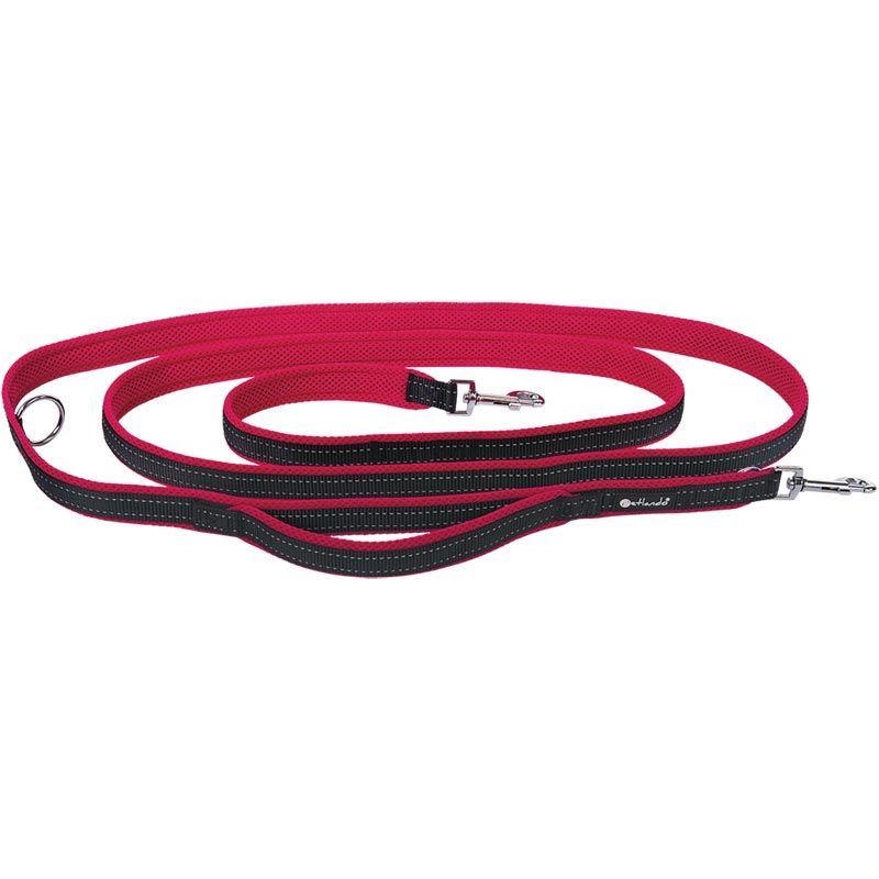 Petlando Outdoor Führleine mit Griff, S: 15mm/3m, rot
