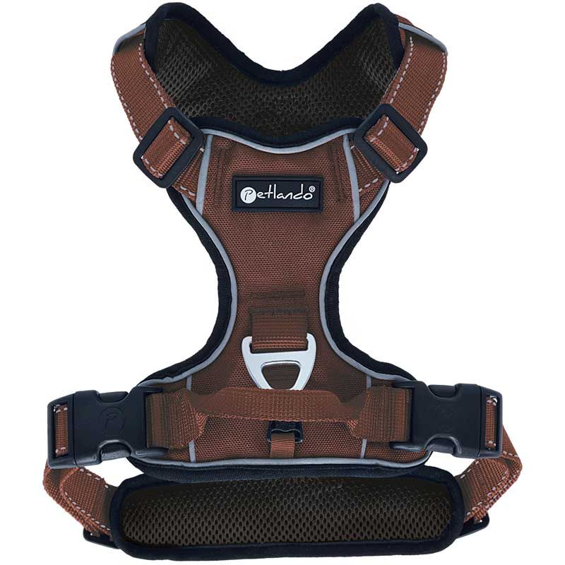 Petlando Outdoor Geschirr, XS: 38-46cm, mokka