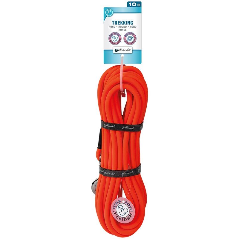 Petlando Trekking Leine Rund, 10m, orange