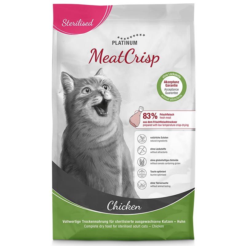 Platinum Katze MeatCrisp Sterilised Chicken 3kg