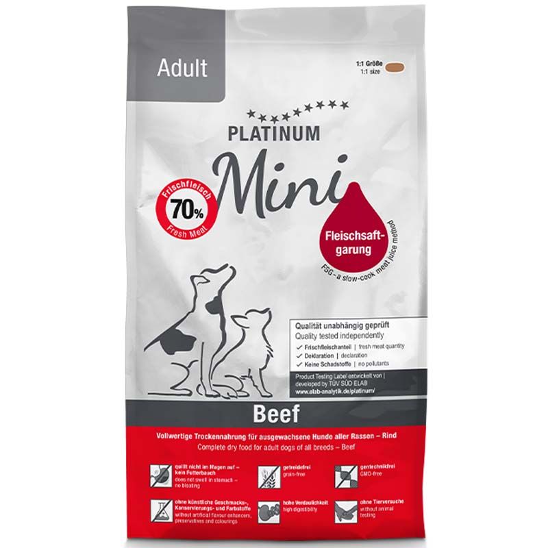 Platinum Adult Beef Mini 900g