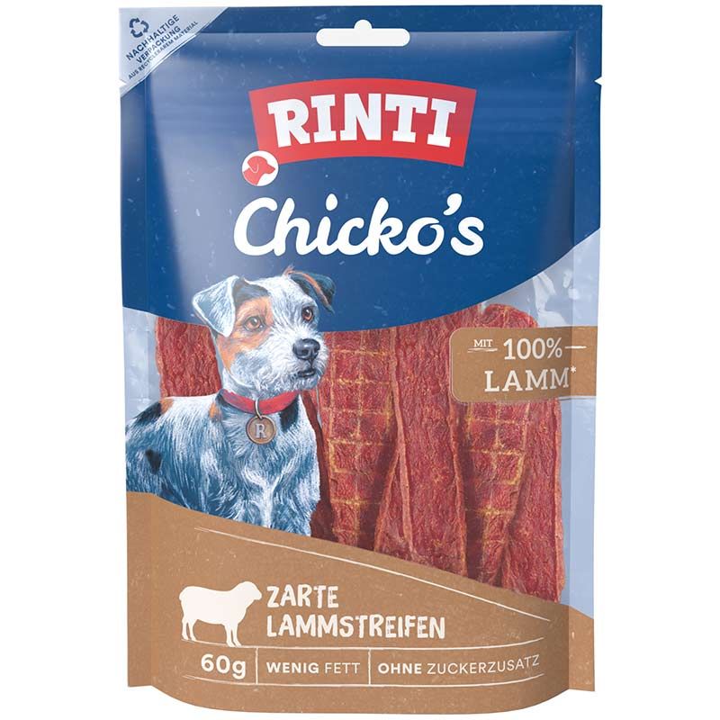 Rinti Snack Chickos Lammstreifen 60g