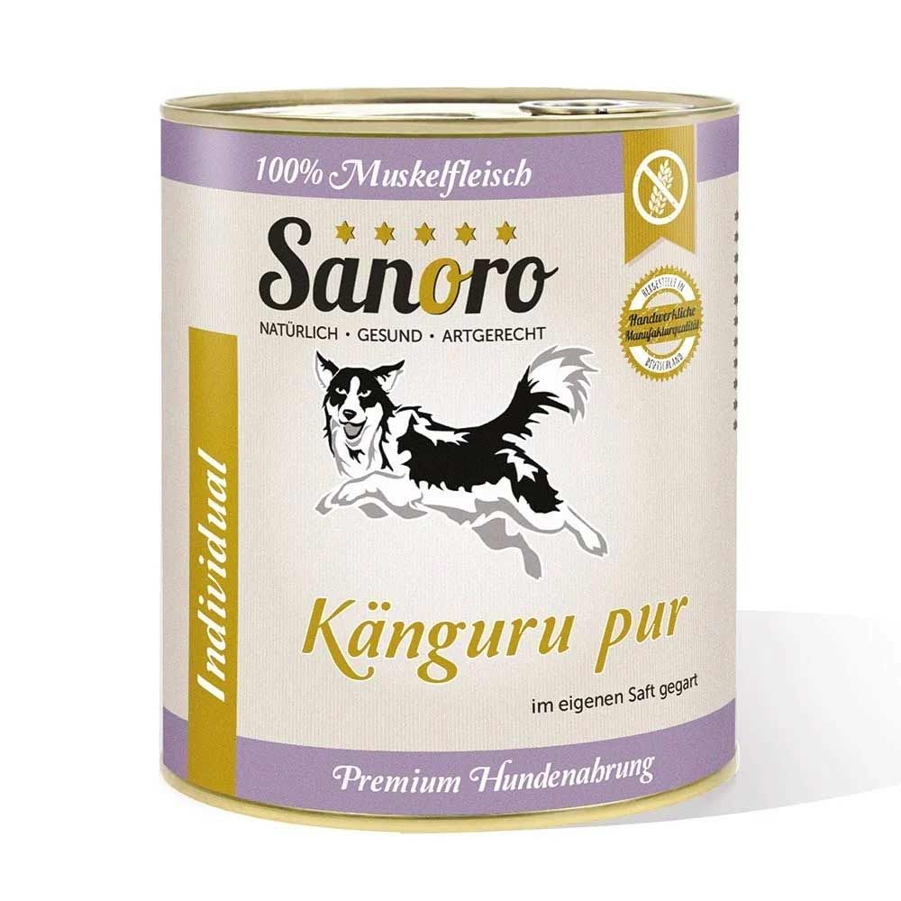 Sanoro Pures Muskelfleisch Känguru pur 800g