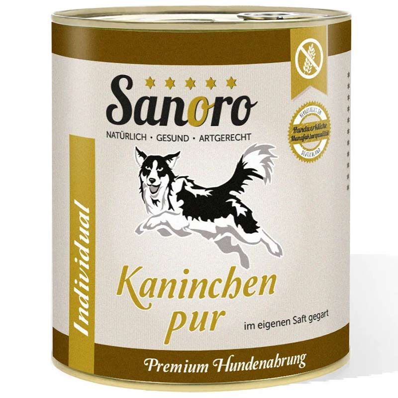 Sanoro Pures Muskelfleisch Kaninchen pur 800g