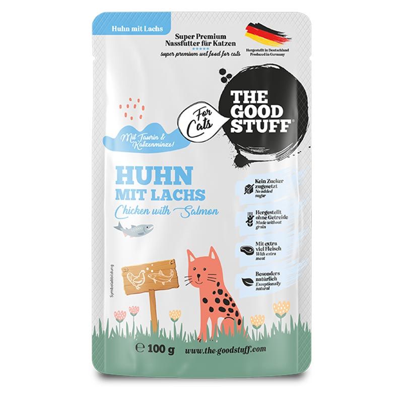 The Goodstuff Katze Pouches Huhn + Lachs 100g
