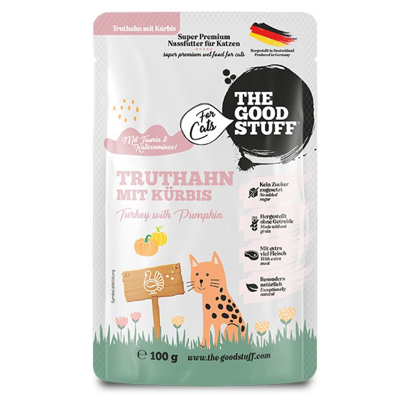 The Goodstuff Katze Pouches Truthahn + Kürbis 100g