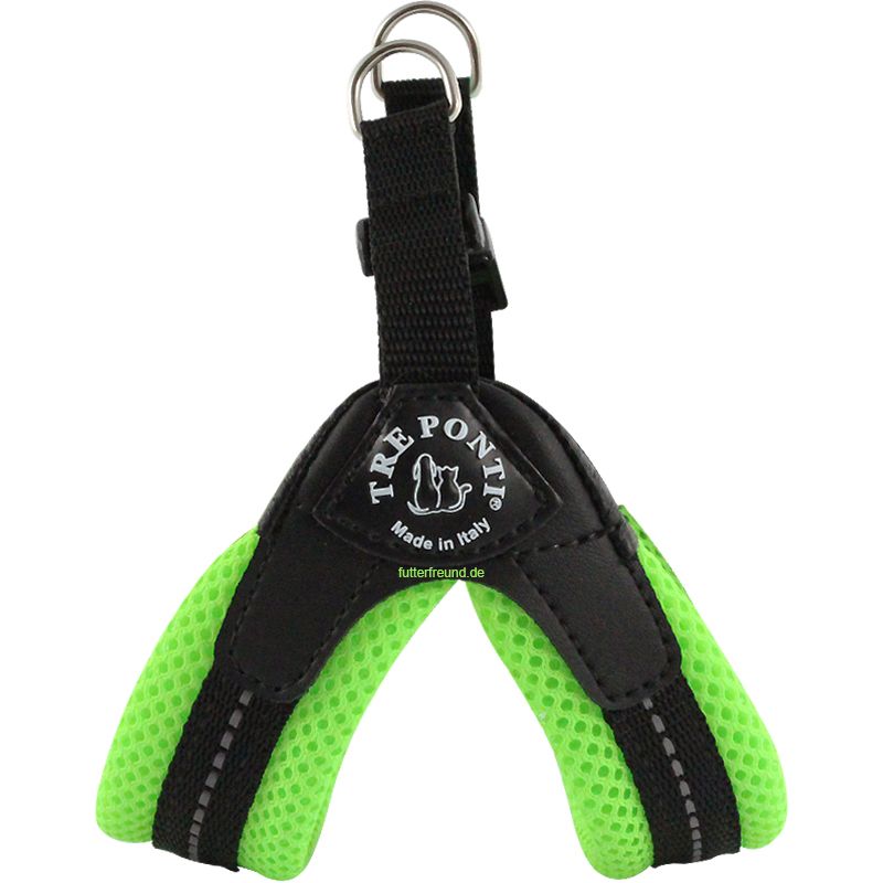 Tre Ponti Easy Fit Soft-Geschirr NEON, Gr. 1, grün