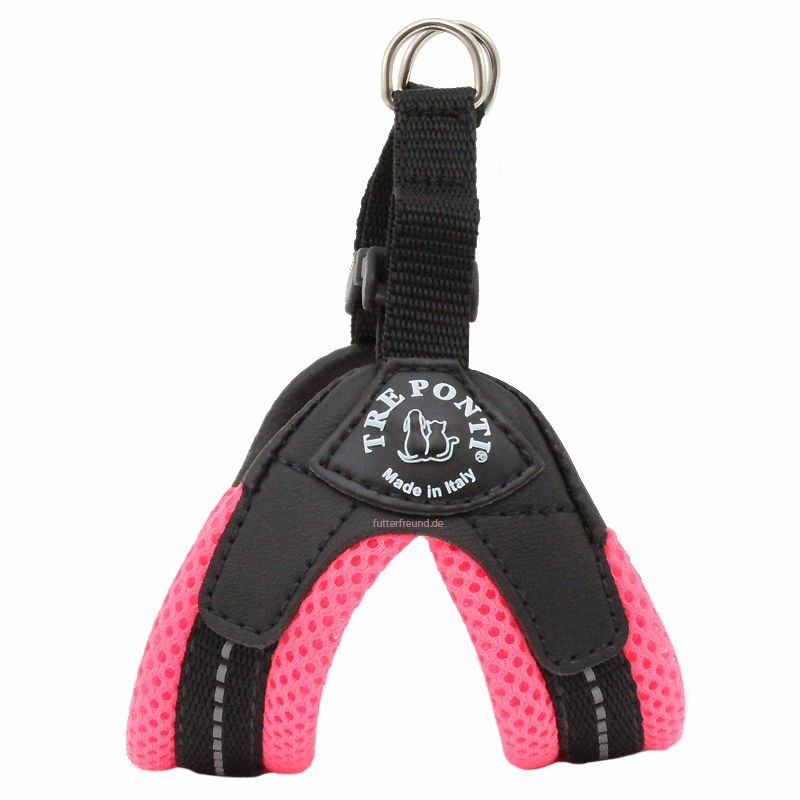 Tre Ponti Easy Fit Soft-Geschirr NEON, Gr. 1, rosa