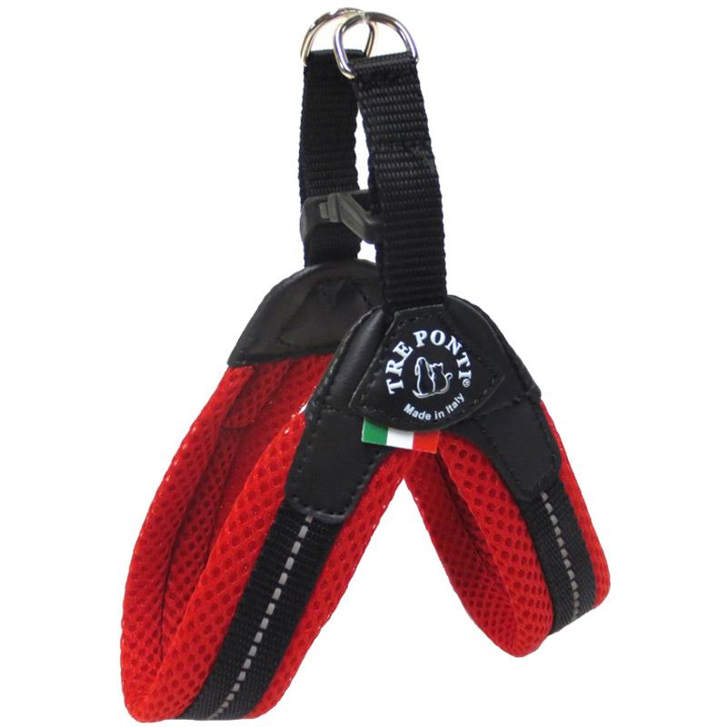 Tre Ponti Easy Fit Soft-Geschirr, Gr. 1, rot