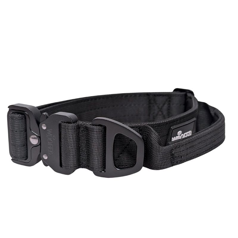 Woofed Nylon Tactical,Halsb.,Griff,Gr.M 4 cm, deep black