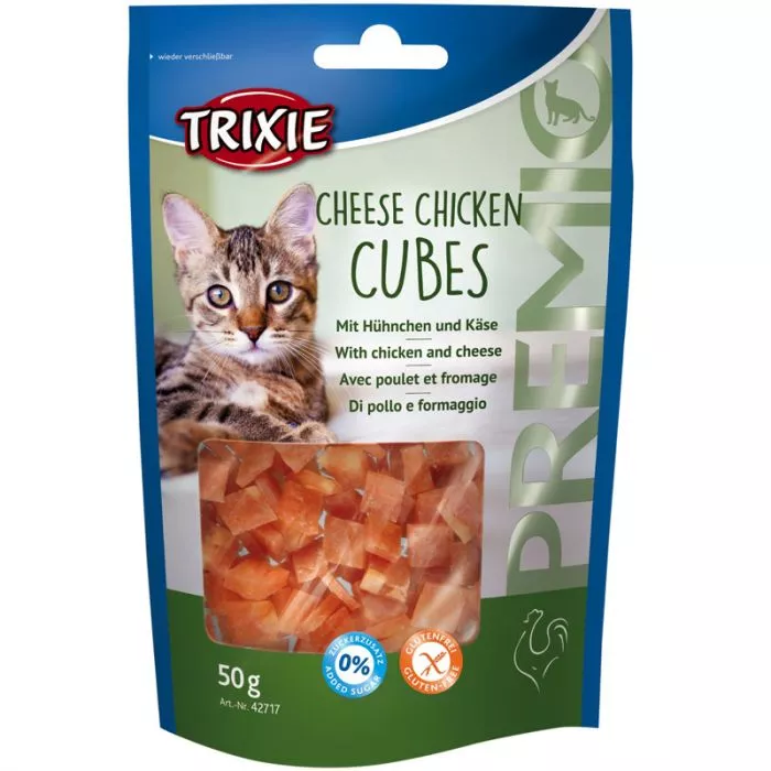 Premio Cheese Chicken Cubes, Huhn mit Käse 50g
