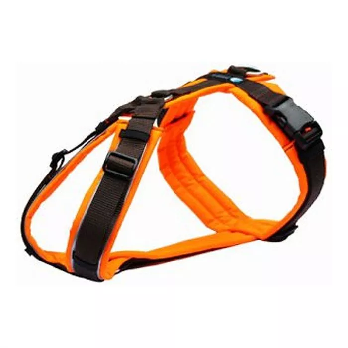 Anny-x Brustgeschirr Protect, leuchtorange/braun