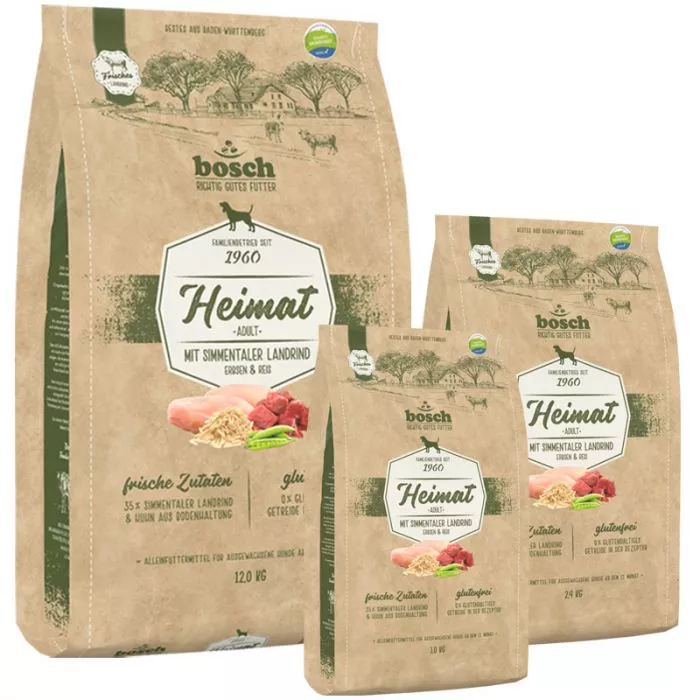 Bosch Heimat Adult mit frischem Simmentaler Landrind Bosch Heimat Adult mit frischem Simmentaler Landrind