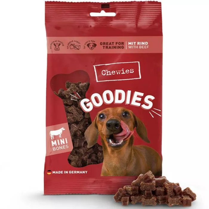Chewies Goodies Mini mit Rind 125g