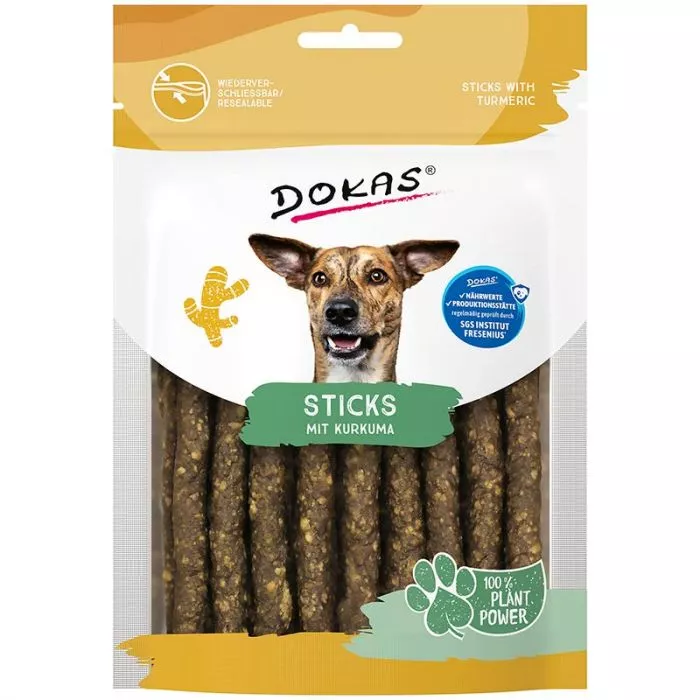 Dokas Dog Snack Sticks mit Kurkuma 105g
