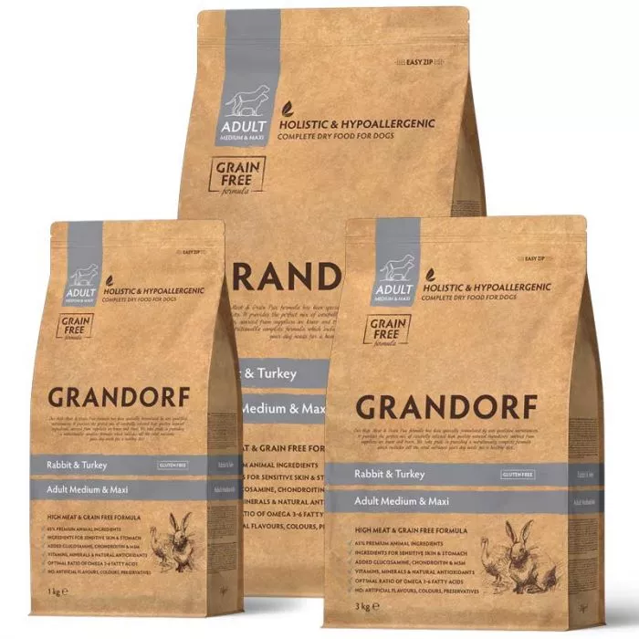 Grandorf Adult Medium-Maxi Kaninchen und Pute Grandorf Adult Medium-Maxi Kaninchen und Pute