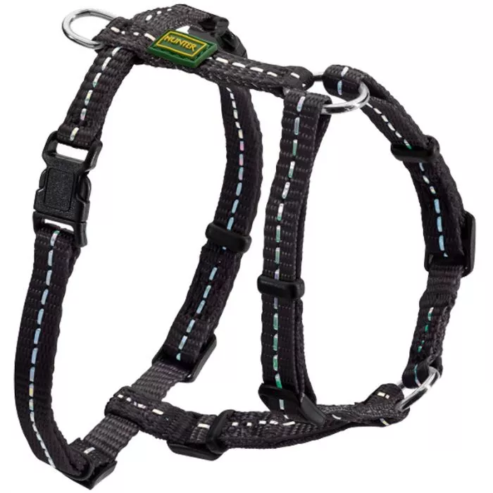 Hunter Geschirr Tripoli, Nylon, reflektierend, schwarz Hunter Geschirr Tripoli, Nylon, reflektierend, schwarz