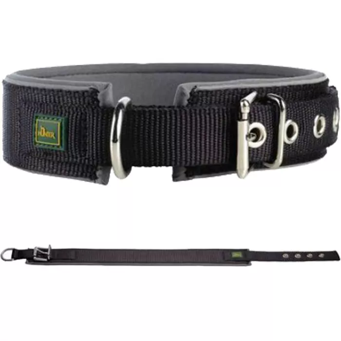 Hunter Halsband Neopren Reflect, schwarz/grau