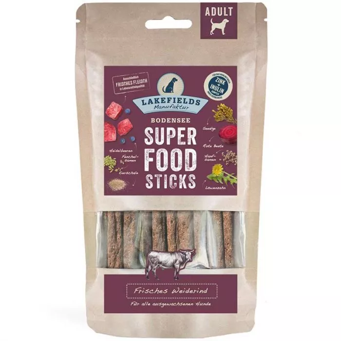 Lakefields SUPERFOOD Premium Sticks Weiderind 130g