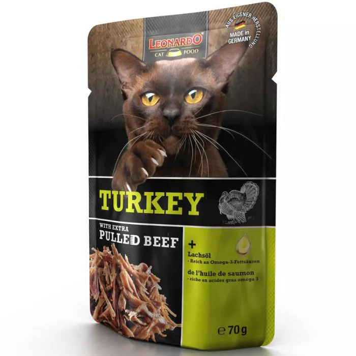 Leonardo Pouch Turkey + extra pulled Beef 70g