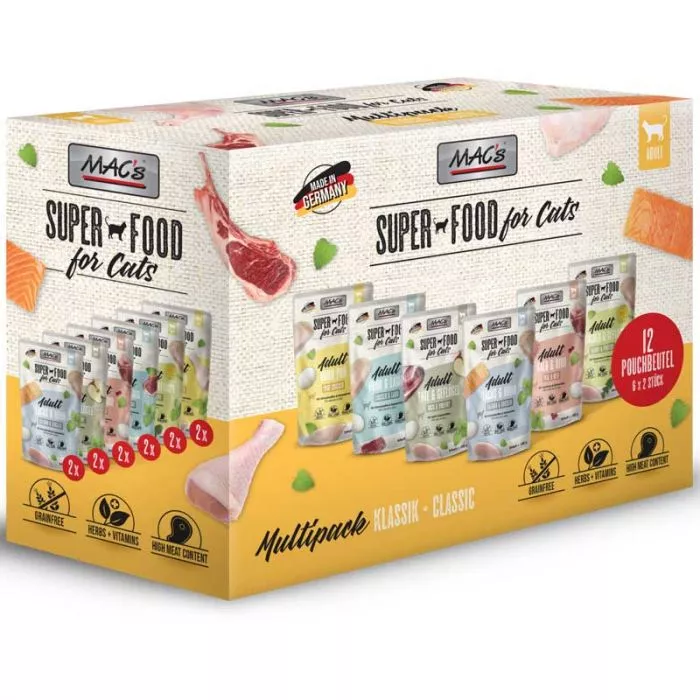 Macs Cat Pouch Multipack 12 x 100g