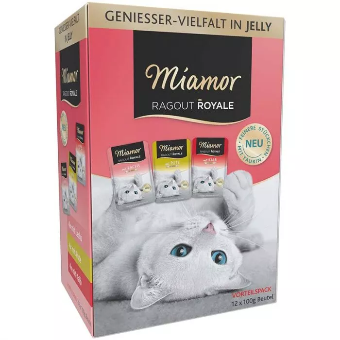 Miamor Ragout Royale Jelly Pute/Lachs/Kalb 12x100g Miamor Ragout Royale Jelly Pute/Lachs/Kalb 12x100g