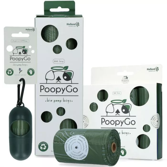 PoopyGo umweltfreundliche Kotbeutel, lavendel