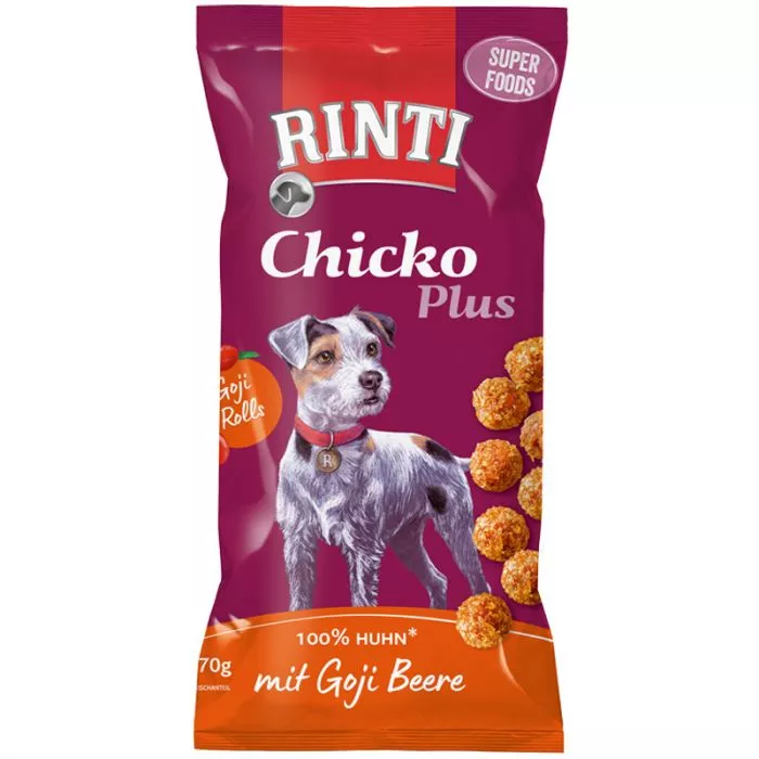 Rinti Snack Chicko PLUS Superfoods Goji Rolls 70g Rinti Snack Chicko PLUS Superfoods Goji Rolls 70g